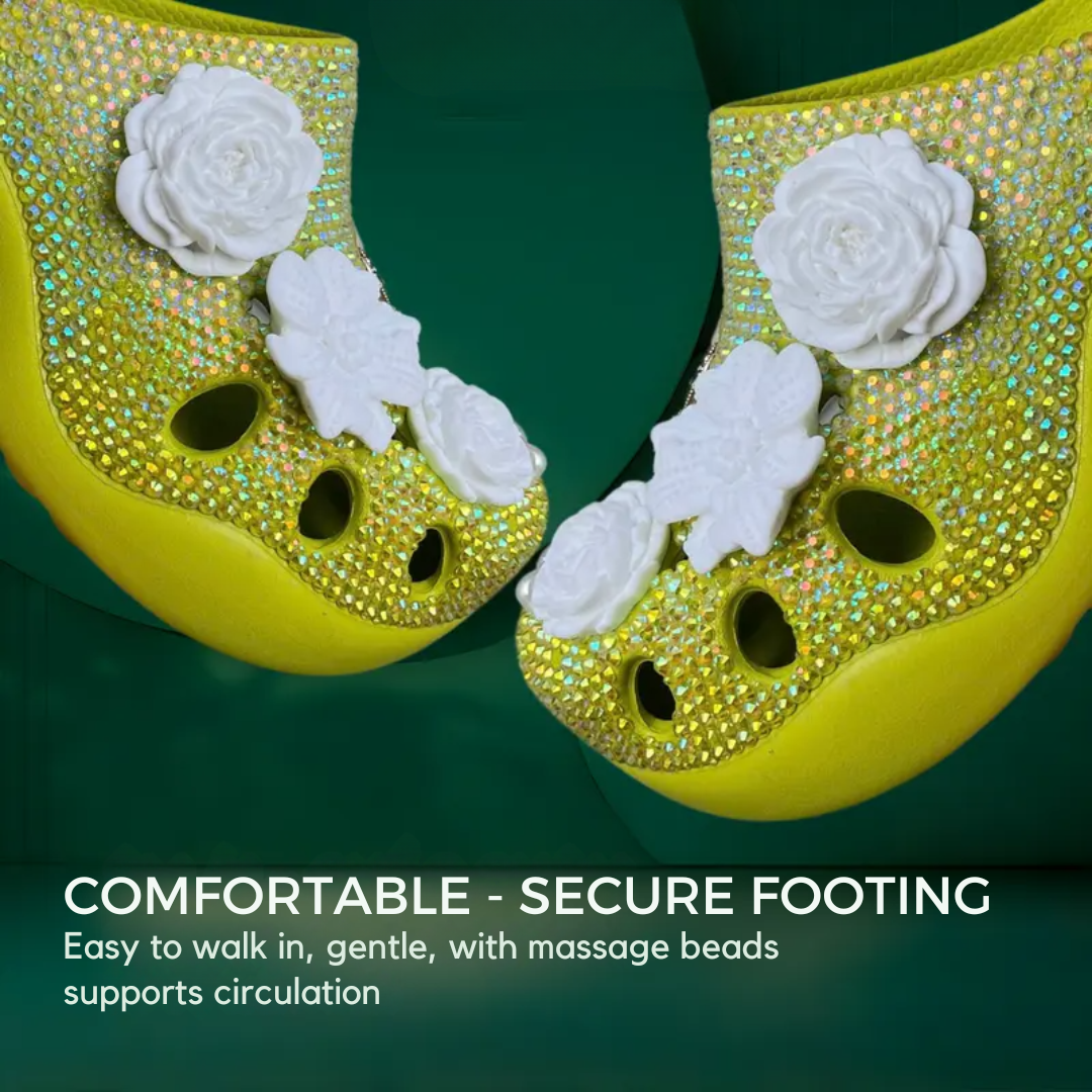 [Custom Design] White Blossom Season Clogs